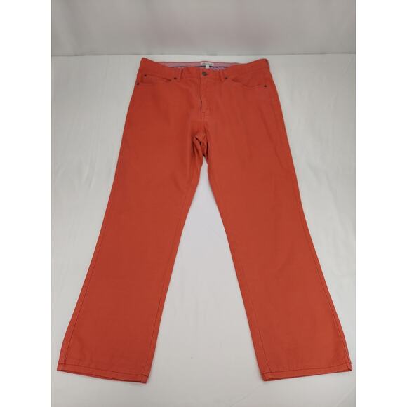 Peter Millar Mens Vintage Canvas 5-Pocket Salmon Chino Golf Pant Ms19B86 36x28 - Picture 2 of 11
